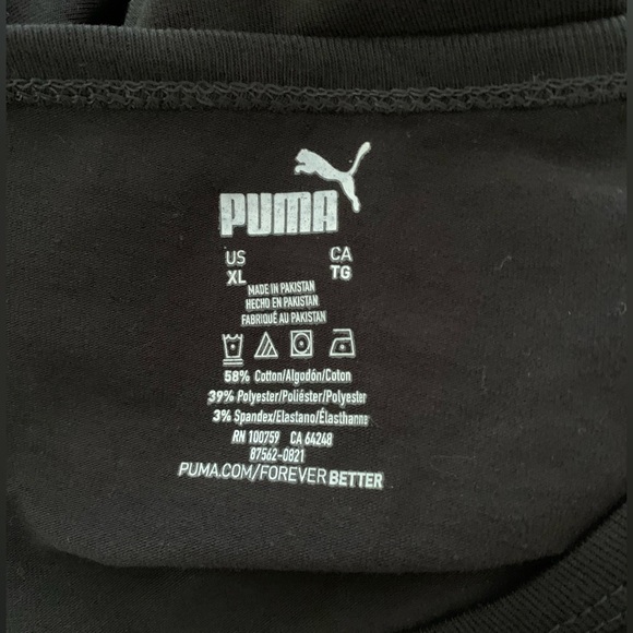 NWOT Puma black top and plaid pants pajama set - Picture 11 of 12